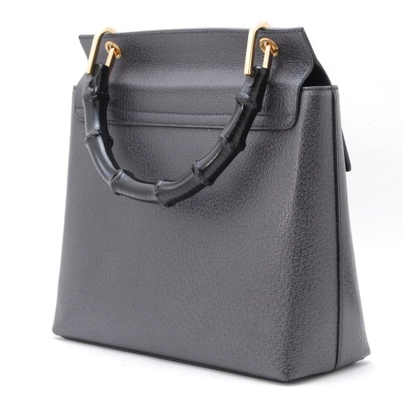 Vintage Gucci Bamboo flap handbag - Picture 3 of 15